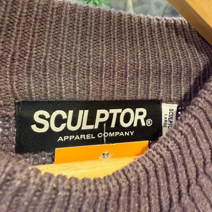 [BUNJANG] Sculptor Purple Knit Sweater / 스컬프터 퍼플 니트