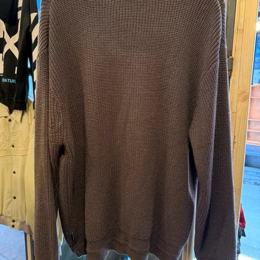 [BUNJANG] Sculptor Purple Knit Sweater / 스컬프터 퍼플 니트