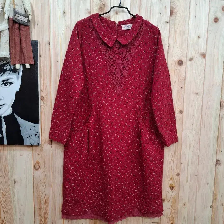 [BUNJANG] Cotton Lace Hem Dress / 밑단 레이스 면 원피스
