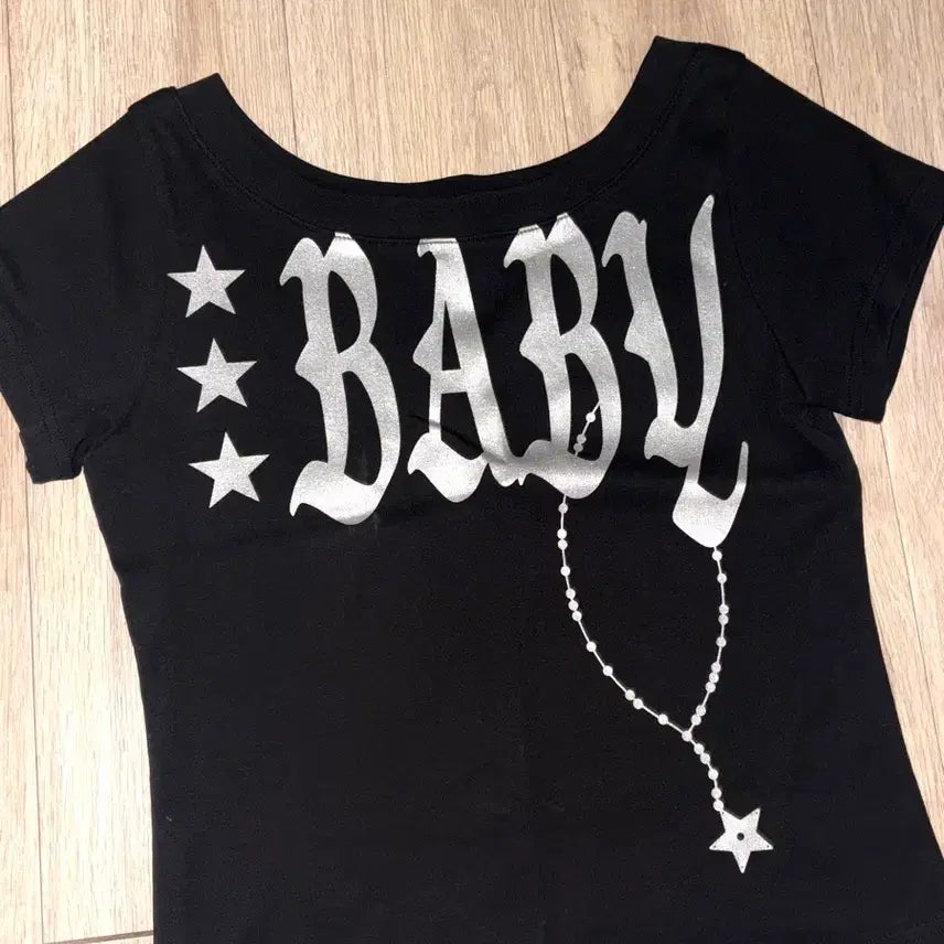 [BUNJANG] Setupexe Baby Black T-shirt / 셋업이엑스이 BABY 블랙 티셔츠