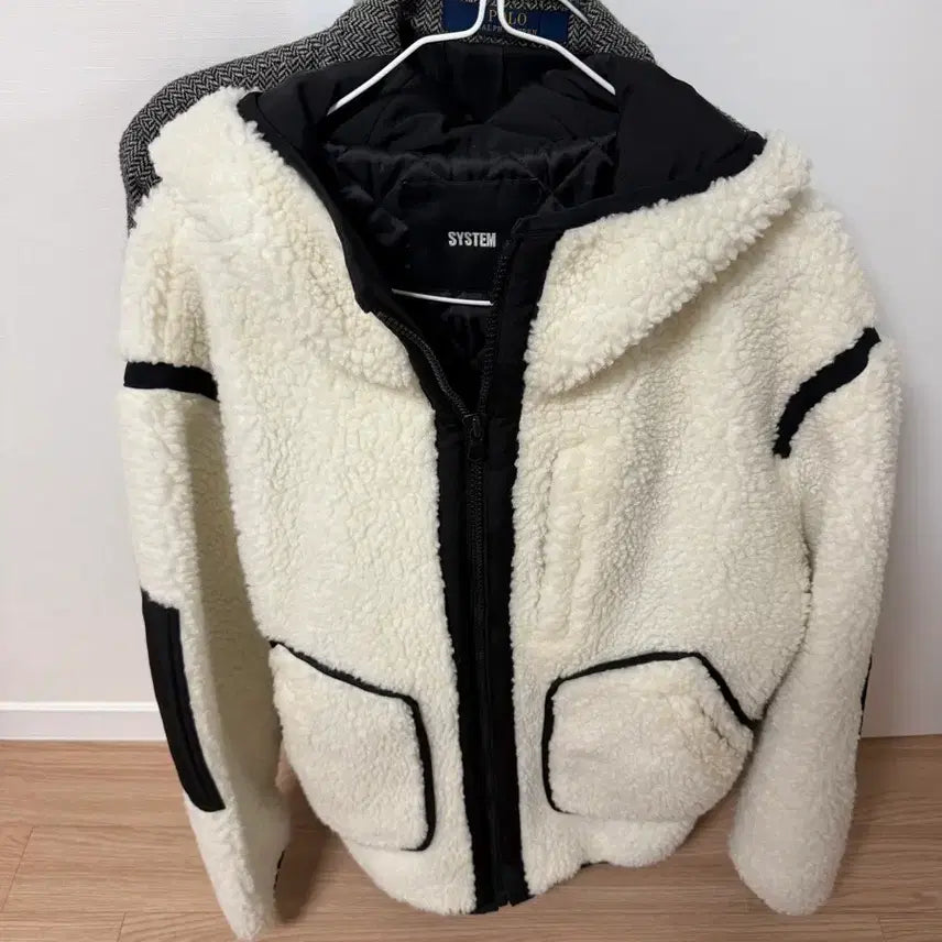 [BUNJANG] System Homme Fleece Hoodie Jacket / 시스템옴므 뽀글이 후디 자켓(후리스)
