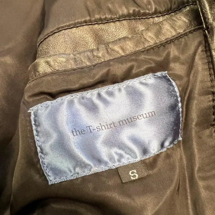 [BUNJANG] The T-shirt Museum Vintage Lambskin Single Rider Jacket / [S] 더티셔츠뮤지엄 빈티지 램스킨 싱글라이더 자켓