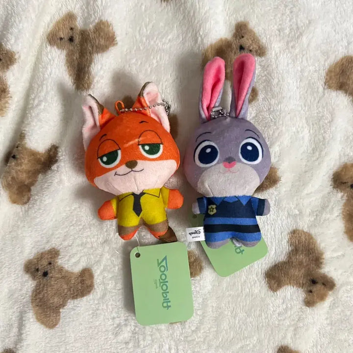 [BUNJANG] Zootopia Judy and Nick Plush Keychain / 주토피아 주디 닉 인형 키링 주토피아 인형