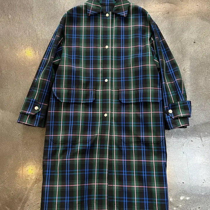 [BUNJANG] MSGM Check Long Coat / MSGM 체크 롱 코트(정품)