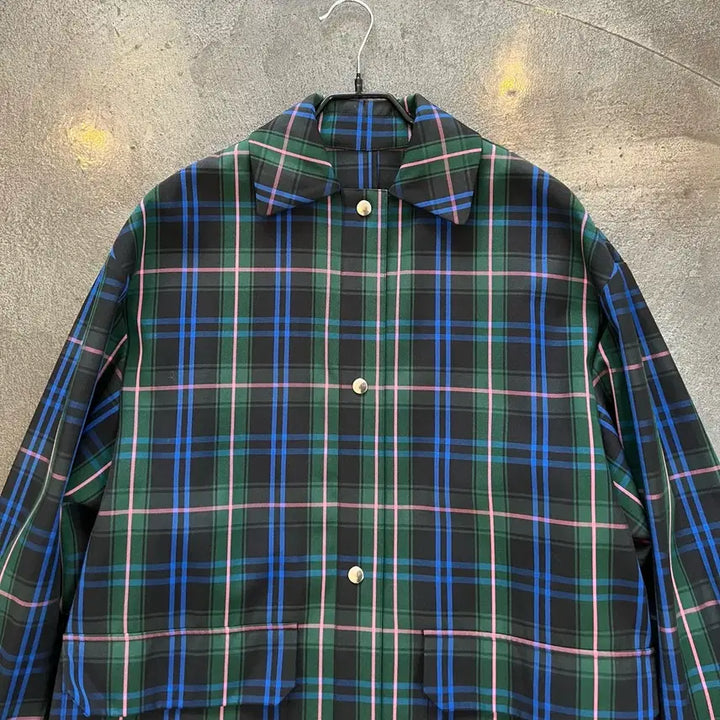 [BUNJANG] MSGM Check Long Coat / MSGM 체크 롱 코트(정품)