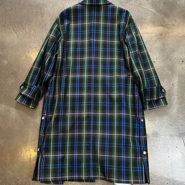 [BUNJANG] MSGM Check Long Coat / MSGM 체크 롱 코트(정품)