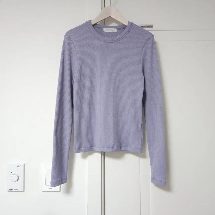[BUNJANG] SALONDEMAG Ribbed Knit Top / 살롱드매그 약기모 골지티셔츠