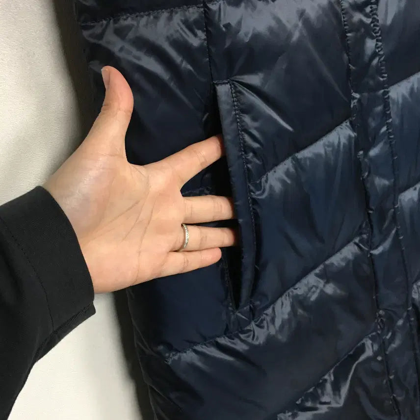 [BUNJANG] Beanpole Ladies Goose Down Long Padded Vest / 빈폴 레이디스 구스 롱 패딩조끼 90