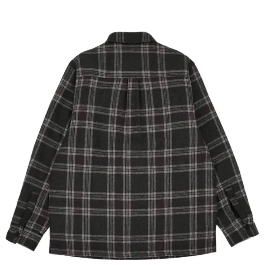 [BUNJANG] IAB Studio Check Shirt Jacket Gray Red XL / 아이앱 스튜디오 체크 셔츠 자켓 그레이 레드XL