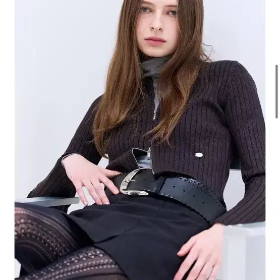 [BUNJANG] General Idea Low-Rise Cotton Mini Skirt Black M / 제너럴아이디어 로우라이즈 코튼 미니스커트 블랙 m