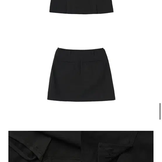 [BUNJANG] General Idea Low-Rise Cotton Mini Skirt Black M / 제너럴아이디어 로우라이즈 코튼 미니스커트 블랙 m
