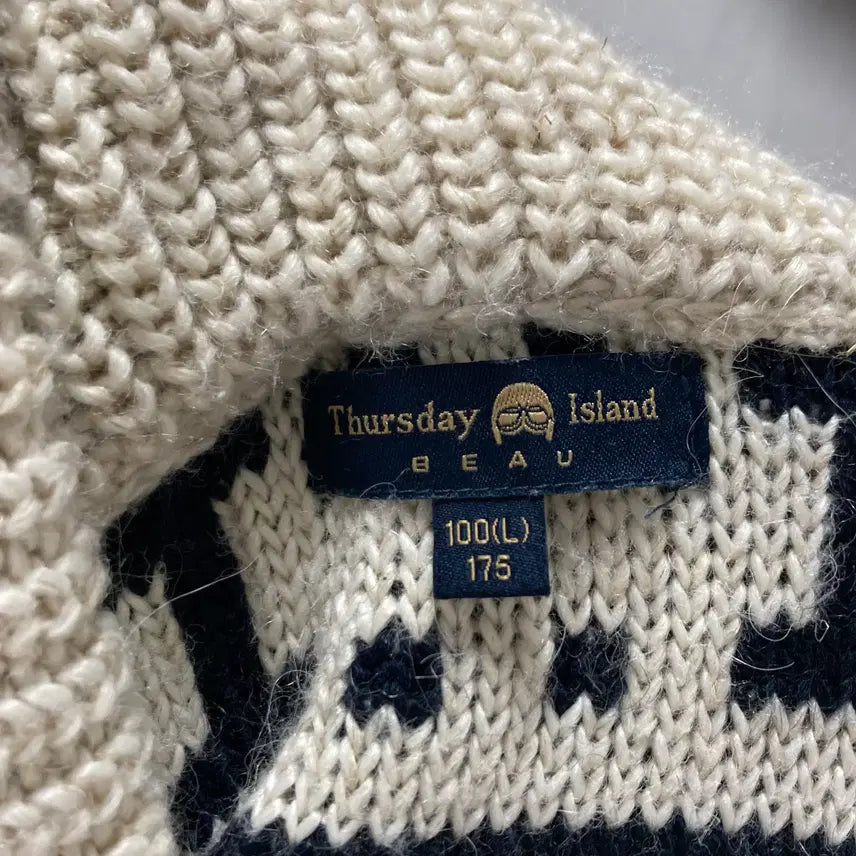 [SOLD OUT] 써스데이아일랜드 남성단추니트 100 호호상점