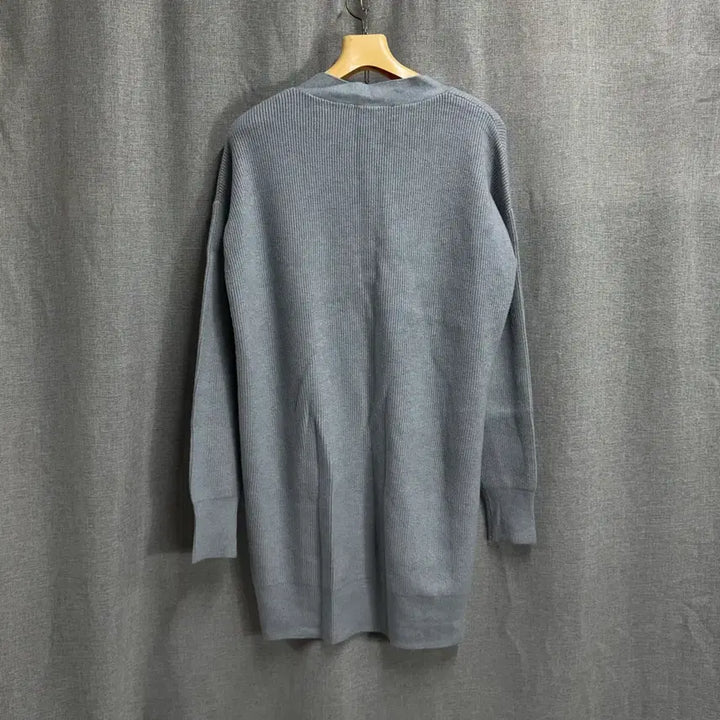 [BUNJANG] ZARA Long Ribbed V-Neck Cardigan / [L] 자라(ZARA) 롱 골지 브이넥 가디건