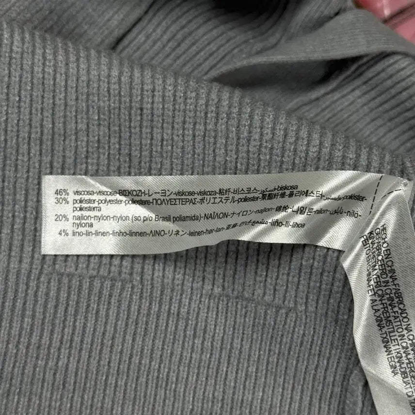 [BUNJANG] ZARA Long Ribbed V-Neck Cardigan / [L] 자라(ZARA) 롱 골지 브이넥 가디건