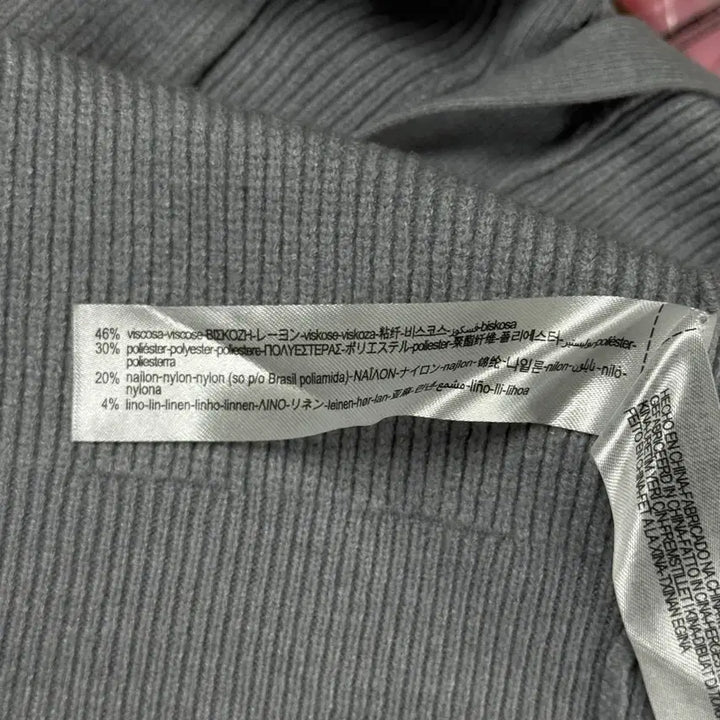 [BUNJANG] ZARA Long Ribbed V-Neck Cardigan / [L] 자라(ZARA) 롱 골지 브이넥 가디건