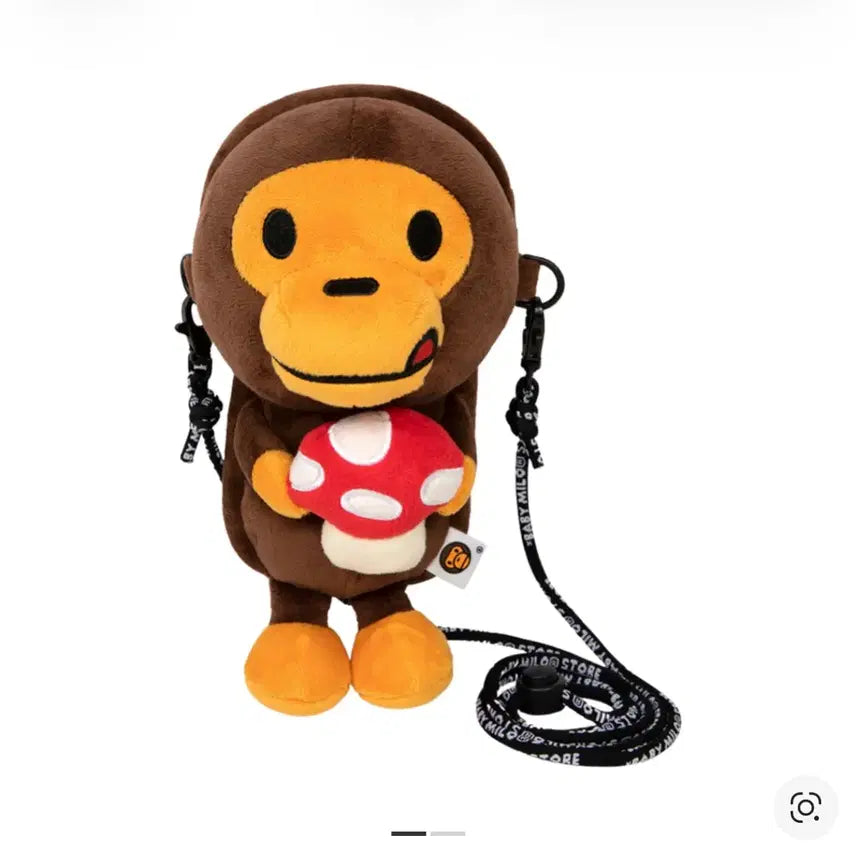 [BUNJANG] BAPE Baby Milo Plush Mobile Bag Brown / 베이프 베이비 마일로 플러시 모바일 백 브라운
