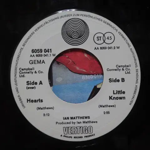 [BUNJANG] Ian Matthews 7-inch EP Vinyl Record / (7인치 EP) Ian Matthews - 1971년 Vertigo 초반