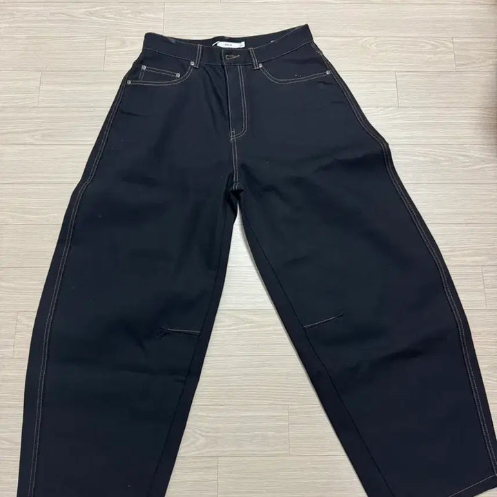 [BUNJANG] KIMUUR Black Denim Wide Pants L / 키뮤어 블랙 데님 와이드 팬츠 L