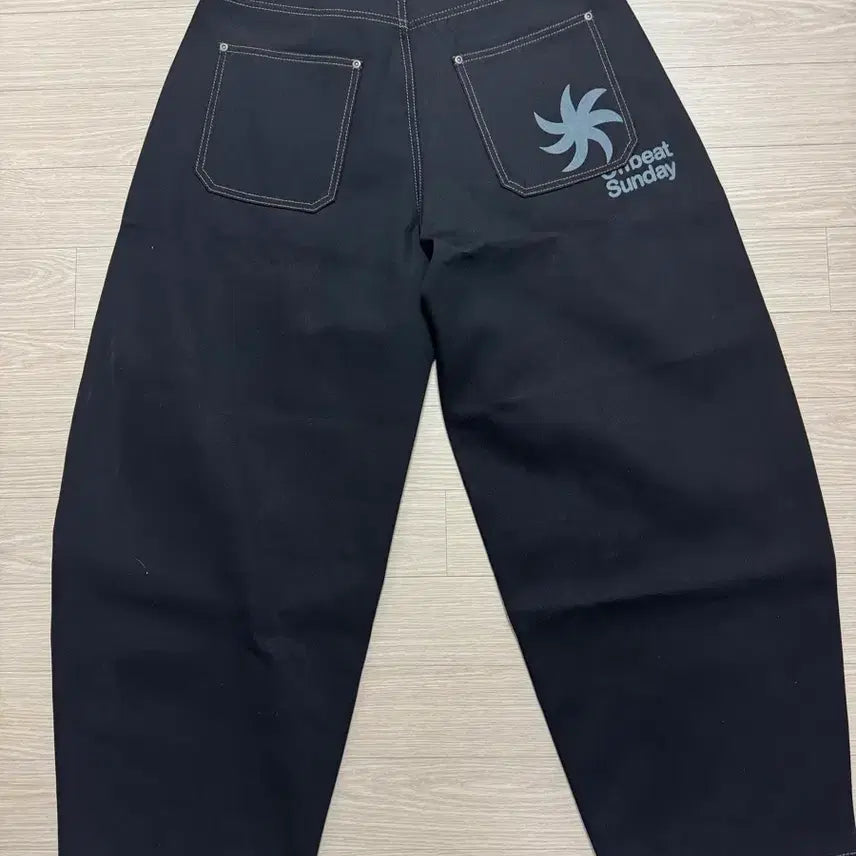 [BUNJANG] KIMUUR Black Denim Wide Pants L / 키뮤어 블랙 데님 와이드 팬츠 L