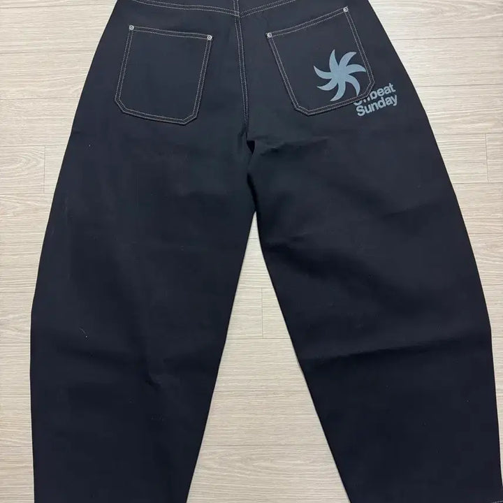 [BUNJANG] KIMUUR Black Denim Wide Pants L / 키뮤어 블랙 데님 와이드 팬츠 L
