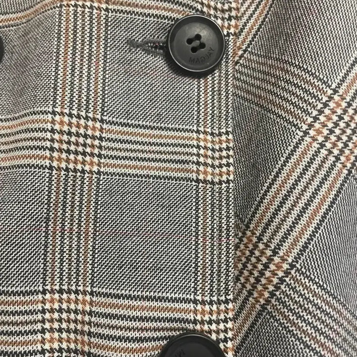 [BUNJANG] MAGJAY Plaid Asymmetrical Skirt Size 55 / MAGJAY 체크 언발란스 스커트 55사이즈