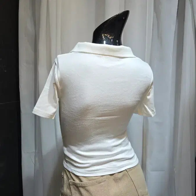 [SOLD OUT] 쇼트 카라 화이트 반팔