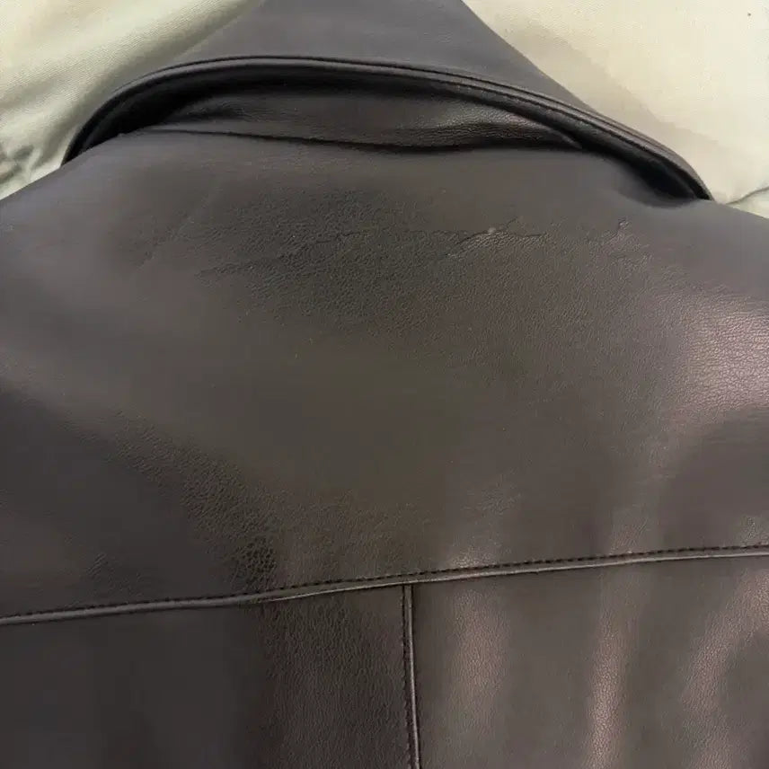 [BUNJANG] Lafarge Store Faux Leather Jacket / 라퍼지스토어 레더 자켓