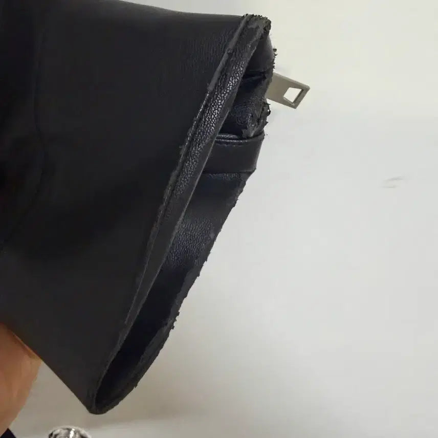 [BUNJANG] Lafarge Store Faux Leather Jacket / 라퍼지스토어 레더 자켓
