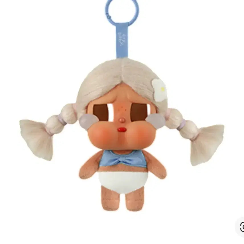 [BUNJANG] POP MART CRY BABY Blonde Twin Tail Doll Keyring / CRY BABY 인형 키링 금발 트윈테일