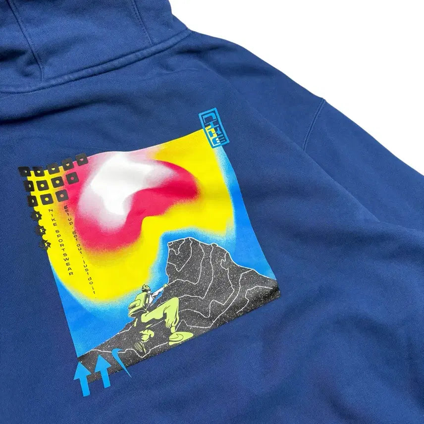 [BUNJANG] Nike Navy Big Logo Hoodie / 나이키 네이비 빅로고 후드티