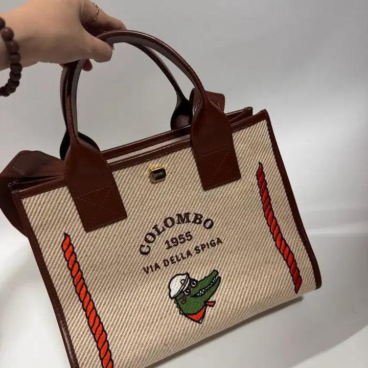 [BUNJANG] Colombo Canvas Tote Bag / 콜롬보 캔버스 토트백