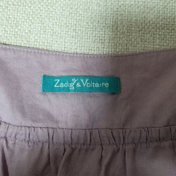 [BUNJANG] Zadig &amp; Voltaire Lavender Embroidered Cami Top / 쟈딕앤볼테르 끈탑