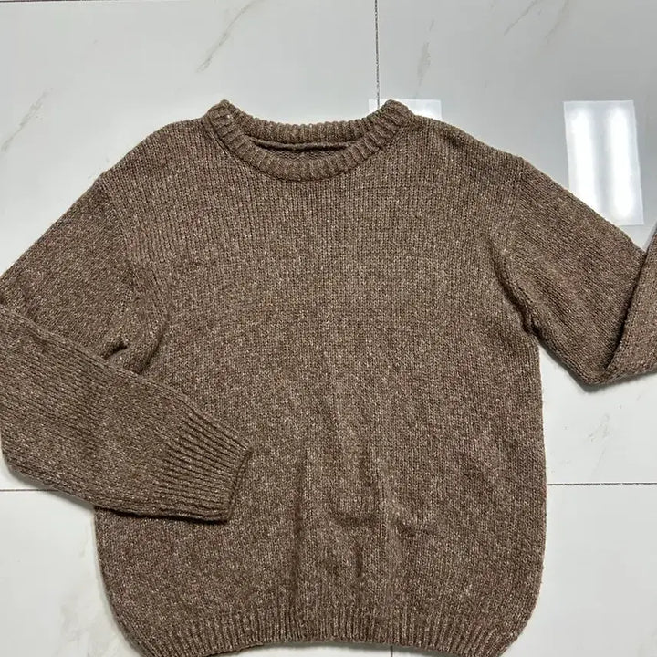 [BUNJANG] Brown Oversized Knit Sweater / 브라운 갈색 도톰 아방 니트