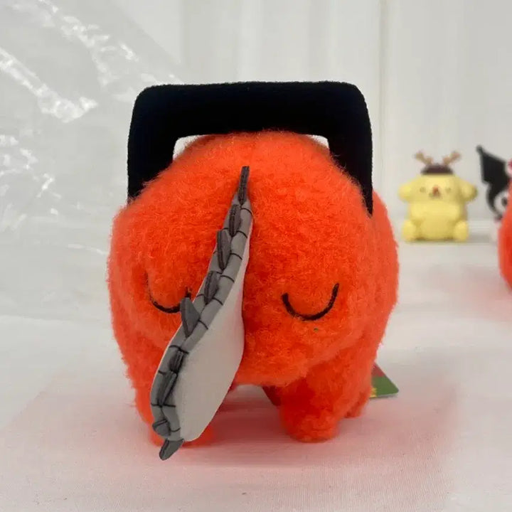 [BUNJANG] Chainsaw Man Pochita Sleeping Face Wool Felt Plushie / 현물) 체인소맨 포치타 자는얼굴 양모펠트 느낌 누이구루미