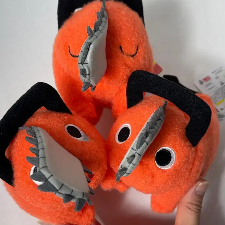 [BUNJANG] Chainsaw Man Pochita Sleeping Face Wool Felt Plushie / 현물) 체인소맨 포치타 자는얼굴 양모펠트 느낌 누이구루미