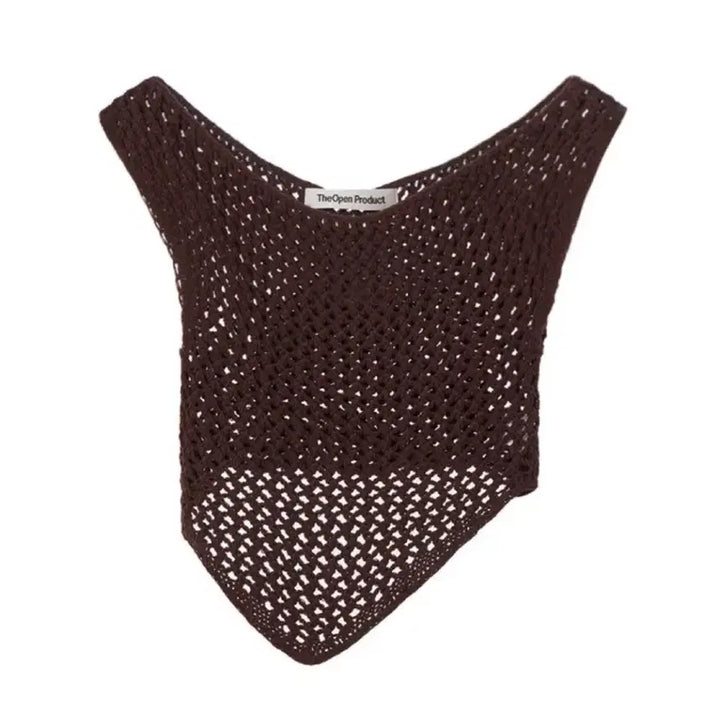 [BUNJANG] OpenYY Crochet Knit Top / 오픈와이와이 크로셰 니트 탑