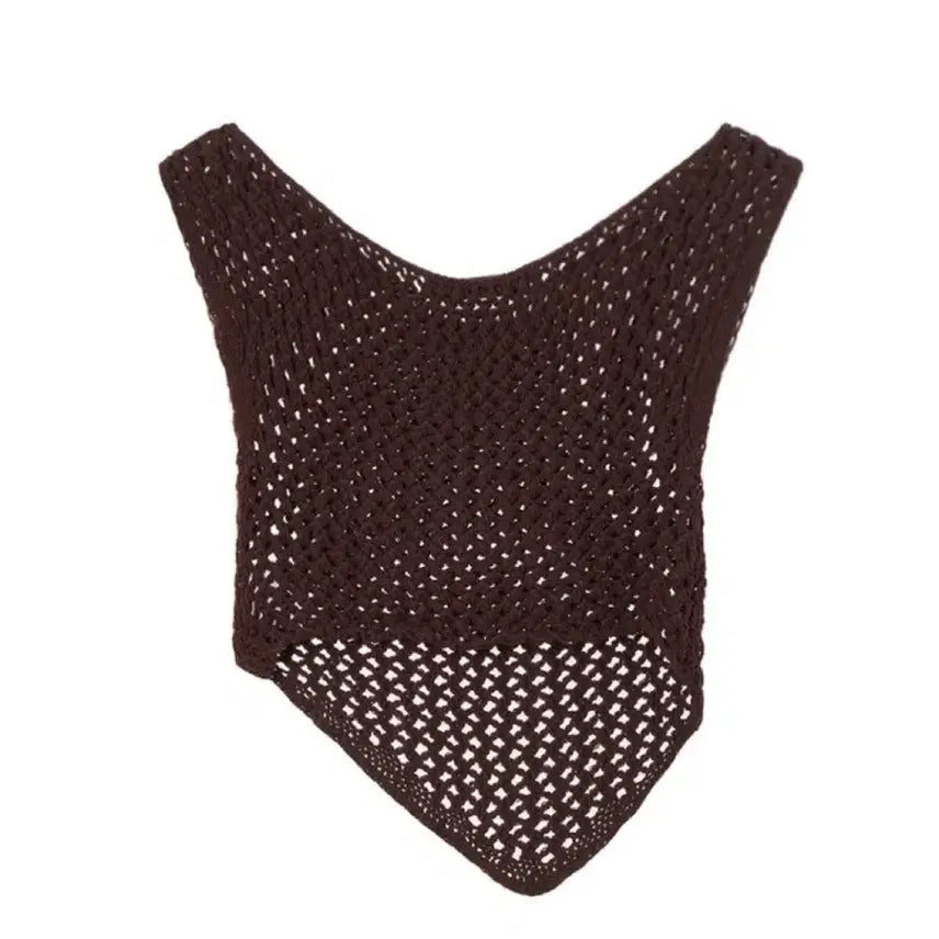 [BUNJANG] OpenYY Crochet Knit Top / 오픈와이와이 크로셰 니트 탑