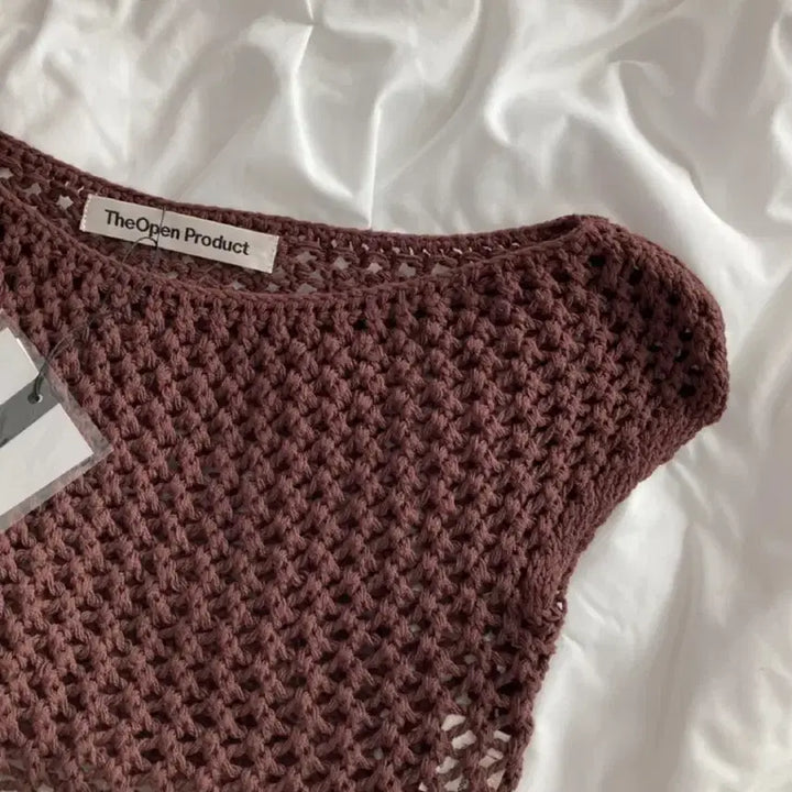 [BUNJANG] OpenYY Crochet Knit Top / 오픈와이와이 크로셰 니트 탑
