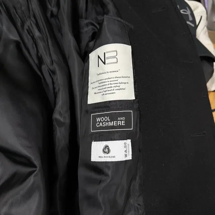 [SOLD OUT] [XL] Non Blank 넌블랭크 울 캐시미어 혼방 핸드메이드 코트