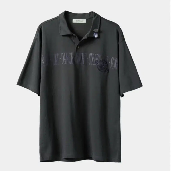 [SOLD OUT] 즛토마요 뱃지 폴로 티셔츠 빈티지 블랙 L 새상품