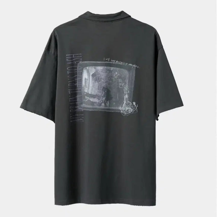 [SOLD OUT] 즛토마요 뱃지 폴로 티셔츠 빈티지 블랙 L 새상품