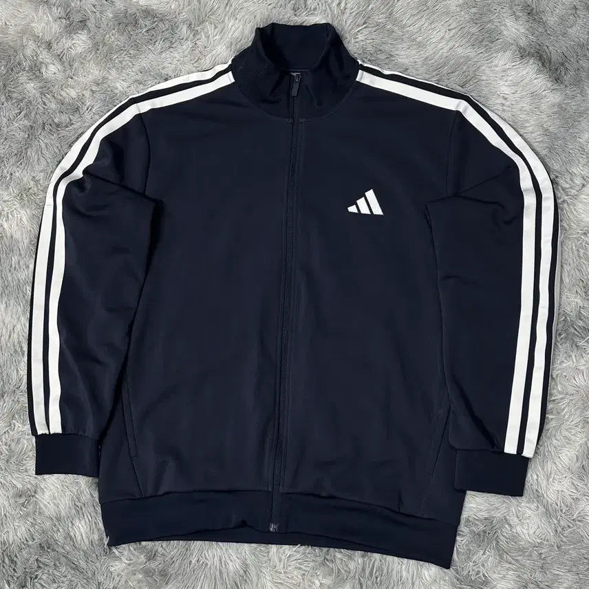 [BUNJANG] Adidas New Three Stripe Track Top Navy XL / 아디다스 신형 삼선 트랙탑 네이비 XL