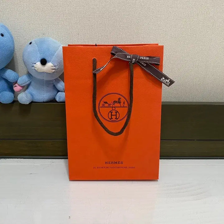 [BUNJANG] Hermes Wallet Box Set / 에르메스 지갑박스 + 속지 + 리본 + 쇼핑백