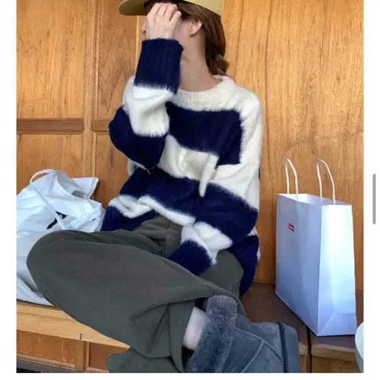 [BUNJANG] Stripe Knit / 스트라이프 니트