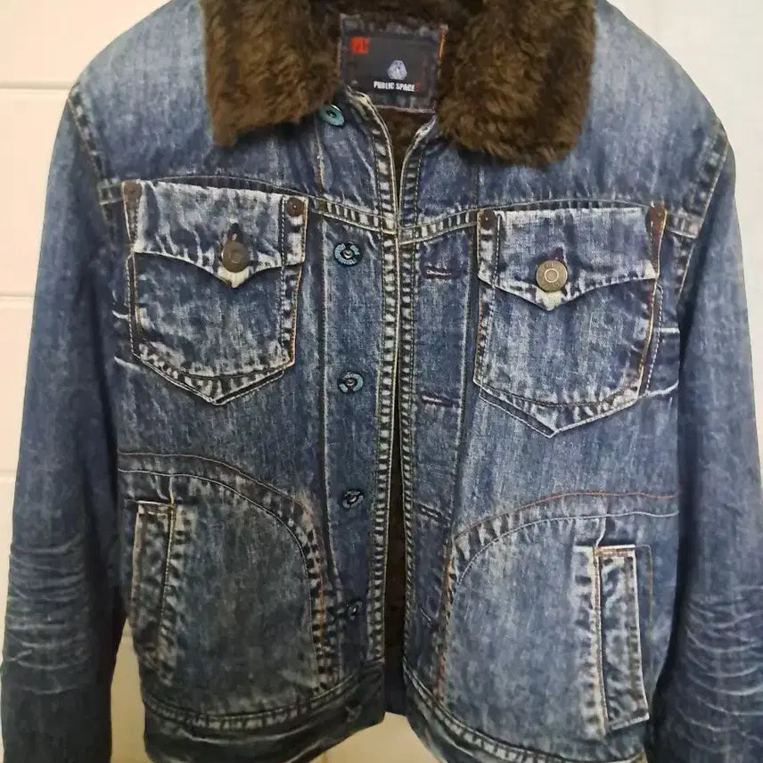 [BUNJANG] Public Space One Sherpa Denim Jacket / 퍼블릭스페이스원 쉐르파 청자켓
