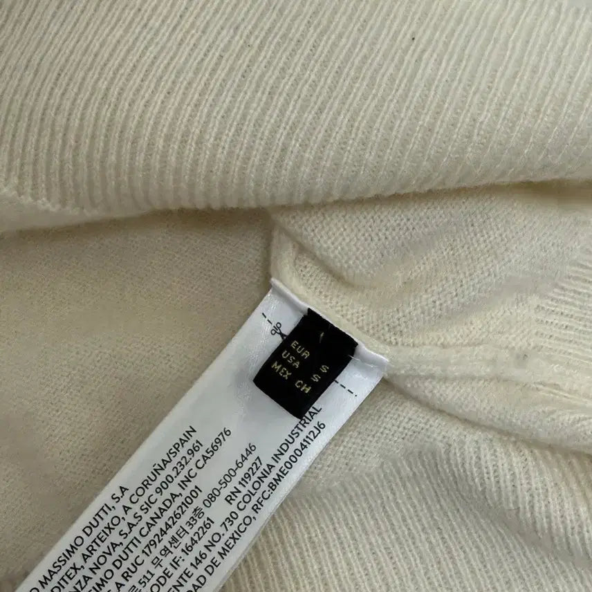 [BUNJANG] Massimo Dutti Cashmere Knit Sweater / 마시모두띠 캐시미어 니트 아이보리 S