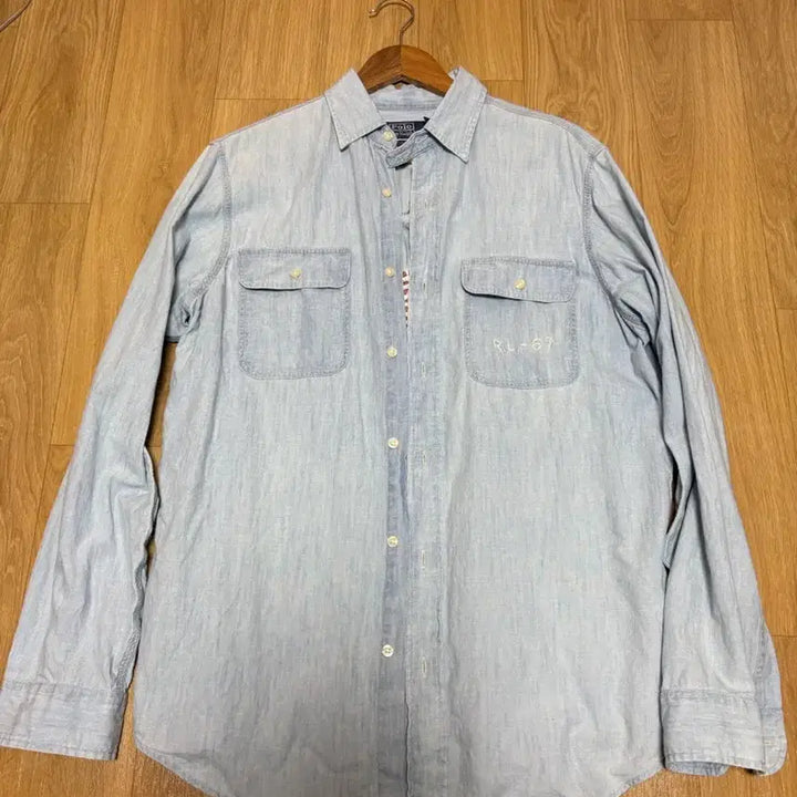 [BUNJANG] Polo Ralph Lauren Chambray Work Shirt / 폴로랄프로렌 샴브레이 워크셔츠