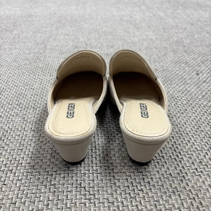 [BUNJANG] Geiger Suede Mid Heel Mules / [신발] 가이거 스웨이드 미들 힐 뮬