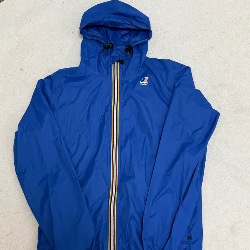 [BUNJANG] K-Way Windbreaker Jacket Blue S / 까웨 바람막이 자켓 블루 S