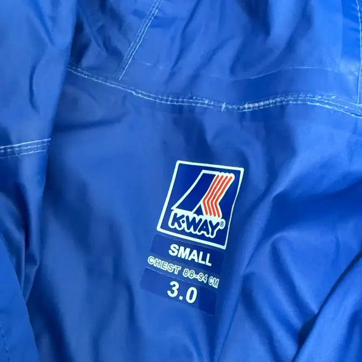 [BUNJANG] K-Way Windbreaker Jacket Blue S / 까웨 바람막이 자켓 블루 S